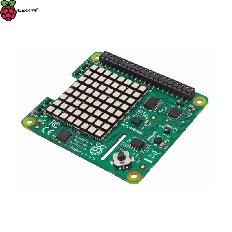 Официальная модель Raspberry Pi 3 Model B + Sense HAT с датчиками давления и влажности