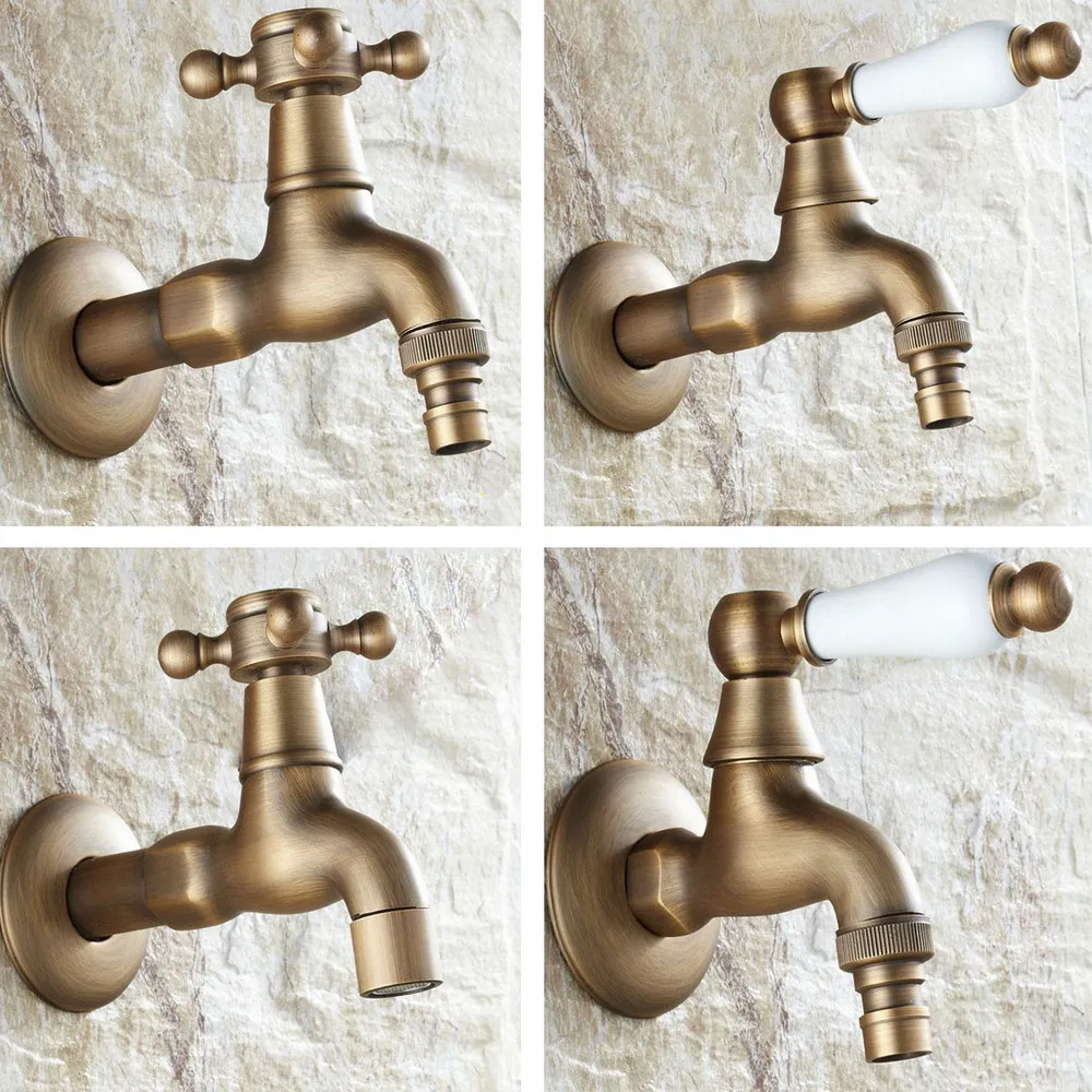 

Antique Brass Single Handle washer faucet wall mounted Laundry Bathroom Kitchen Mop Water Tap Washing Machine Faucet aavx001