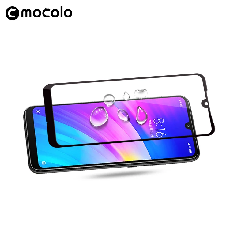 Защитная пленка для экрана Xiaomi Redmi 7 Mocolo полное покрытие клейкая 9H из закаленного