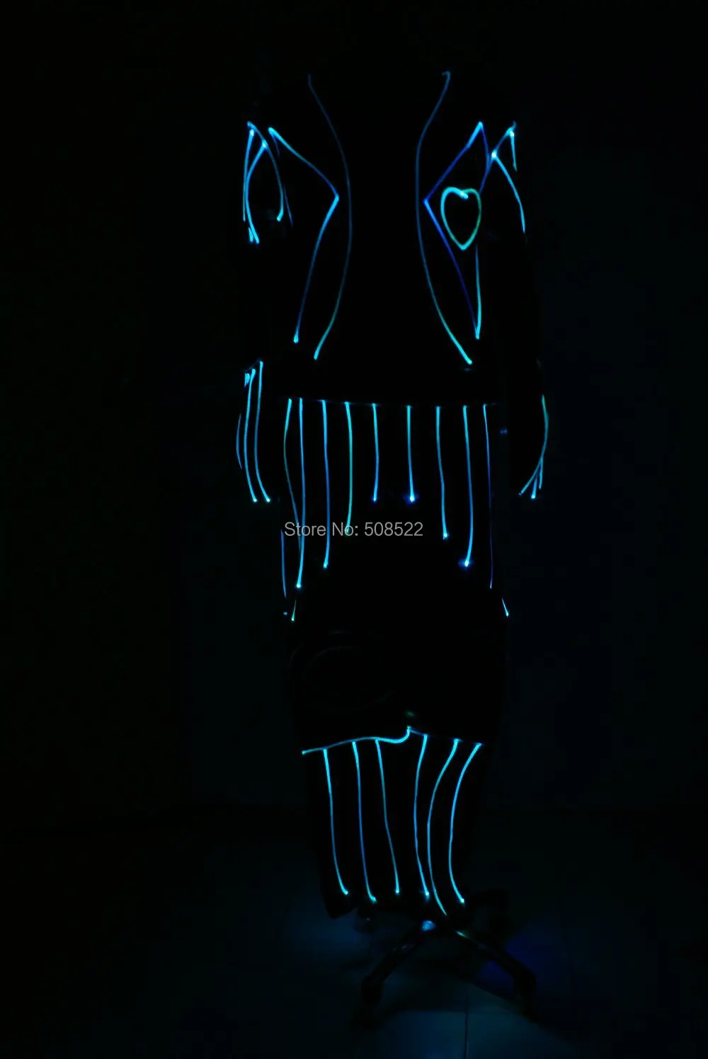 

Costumes optical fiber light-emitting stage Luminous street dance costumes LED performance clothing TC-57