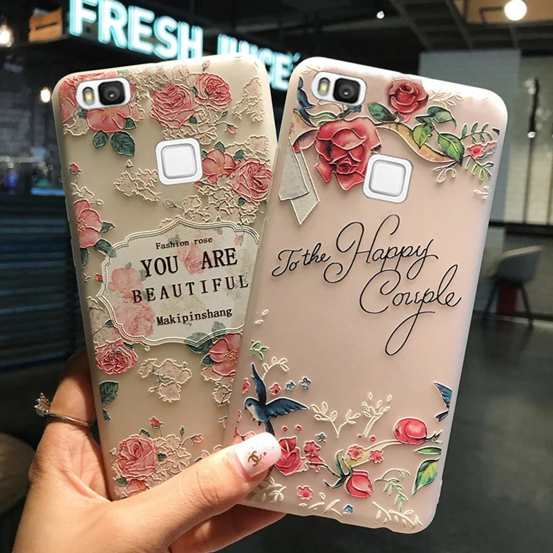 Kainuen Coque крышка чехол для Huawei P9 Lite 2016 p9lite силиконовый Роскошные 3D Мягкие TPU телефон