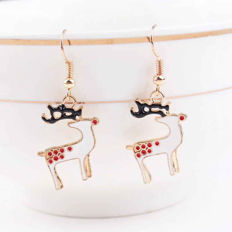 TODOX новые модные ювелирные изделия рождественские серьги для женщин и девочек