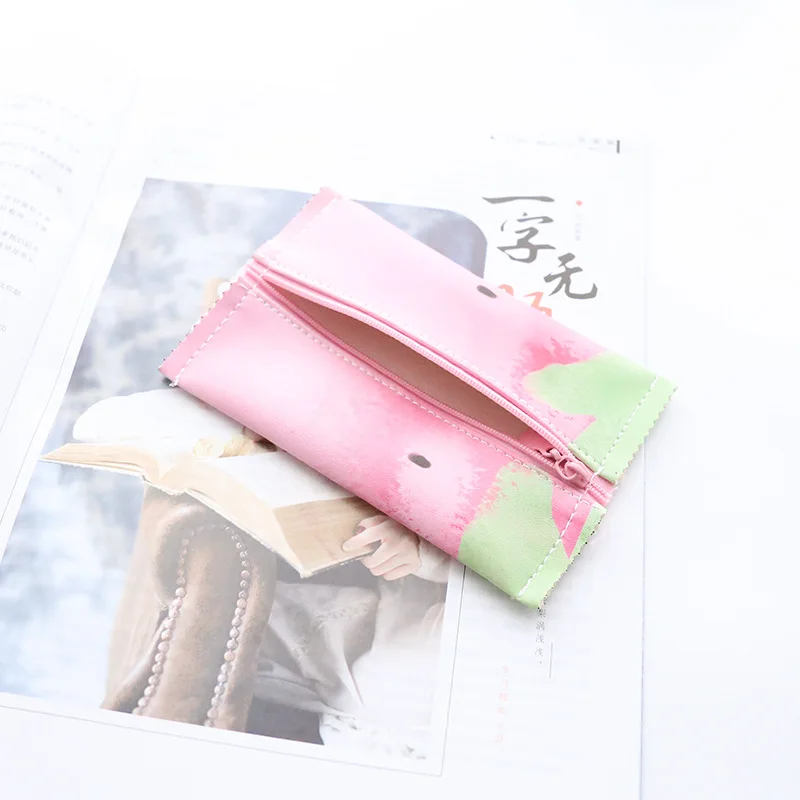 Новое маленькое креативное забавное портмоне из искусственной кожи короткая