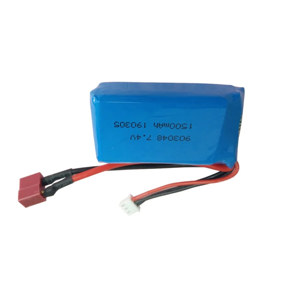Большая емкость Lipo батареи 7 4 V 1500mah для Wltoys A959 B A969 A979 RC автомобилей запчасти