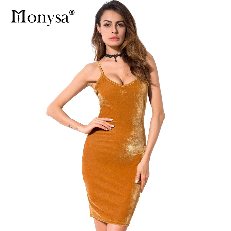 Вельветовое платье Для женщин осень Новое поступление 2017 года Sexy V Средства ухода