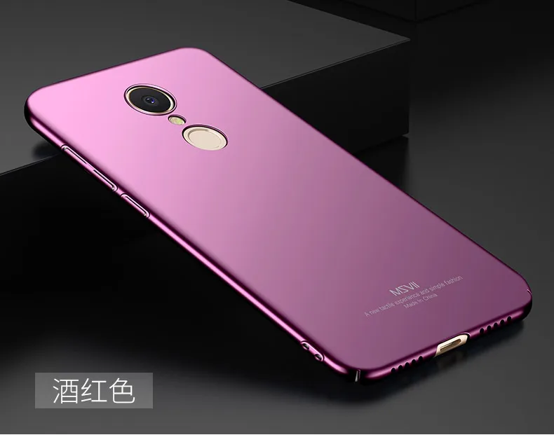 Xiaomi Redmi 5 Plus чехол MSVII Тонкий матовый чехол для Xiaomi Redmi 5 Plus чехол Xiomi матовый чехол-держатель Xiaomi Redmi5 Plus чехол s