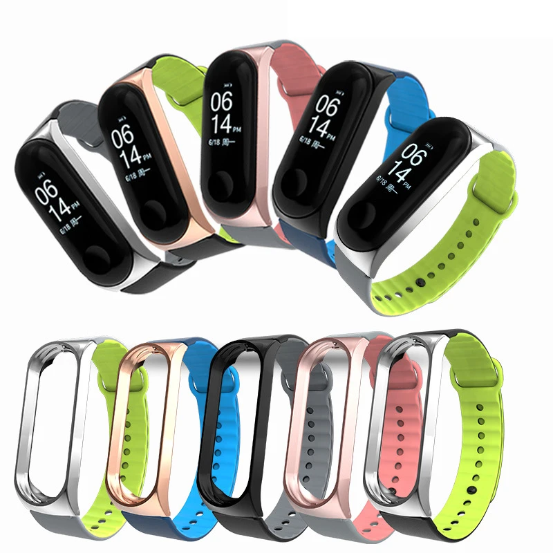 Спортивные mi Band 3 ремешок часы в силиконовом корпусе на запястье браслет +