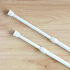 Высококачественный гибкий стержень для дверных занавесок, не пробивающийся штамп, телескопический стержень для штор, белый карниз для штор, Аксессуары для штор