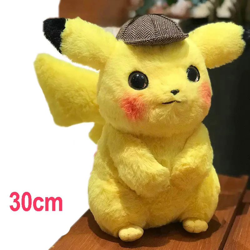 30cm 12-30 см фильм детектива Пикачу милые плюшевые мягкие игрушки Пикачу плюшевые игрушки для детей подарок на день рождения подарки игрушка Плюшевая Кукла - Цвет: 30cm