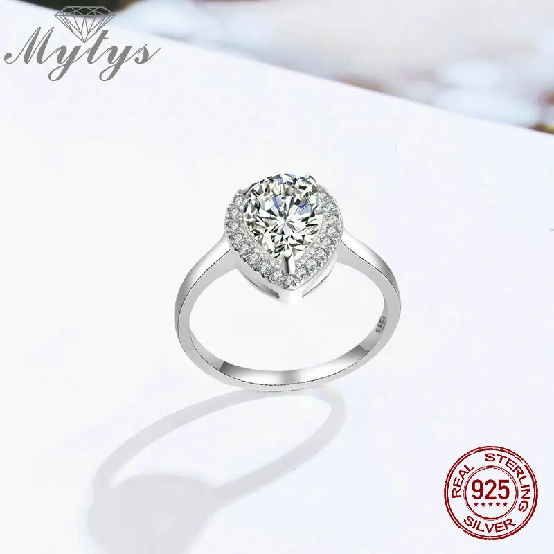 Mytys серебро 925 пробы сверкающие AAA овальные кубические бриллианты ювелирные