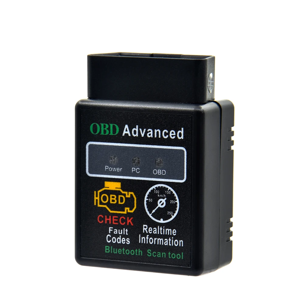 Автомобильный диагностический сканер V2.1 OBD2 HH OBD ELM327 работает для Android Torque Bluetooth ELM327 HH OBD интерфейс ELM 327