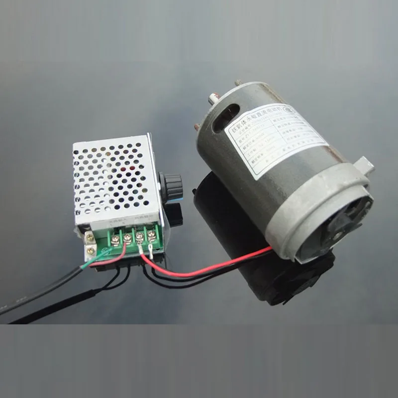1pcs/lot High Quality 20A DC 220V Speed Controller Stepless Switch Permanent Magnet Motor Drive With Knob | Обустройство дома