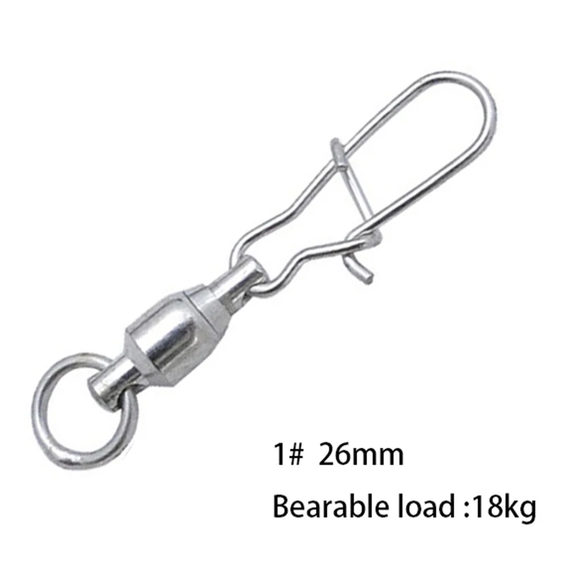 50 шт. рыболовные вертлюжки из нержавеющей стали|swivels fishing|swivel ball bearingswivel bearing |