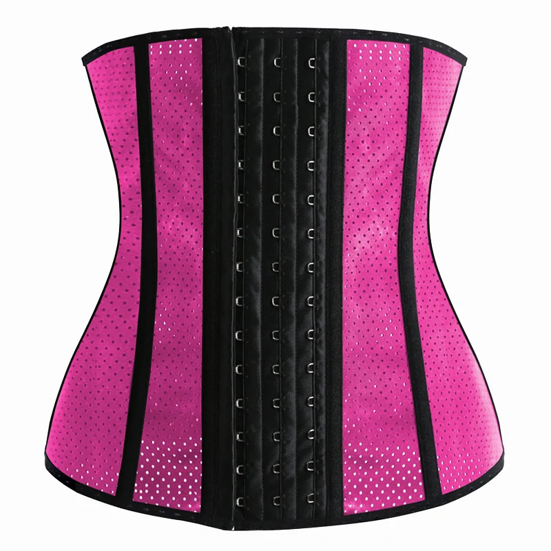 

Body Shaper Women 9 Steel Boned Latex Waist Trainer Corset Breathable Waist Slimming Corset Blet Gaine Amincissante Ventre