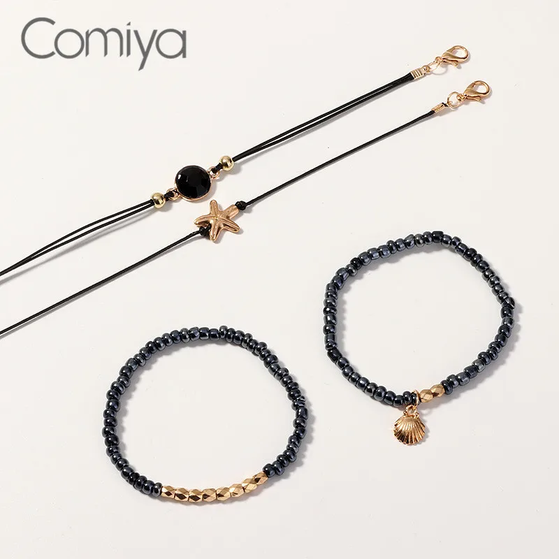Comiya цинковые технические наборы для женщин ракушки Seastar Подвески корейский