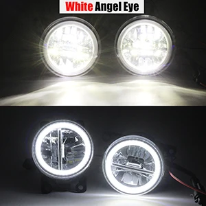 White Angel Eye Buildreamen2 автомобильные аксессуары 4000LM туман светильник DRL H11 светодиодный глаза ангела дневного светильник 12V для Suzuki SX4(EY, GY) 2006 - Цвет: White Angel Eye