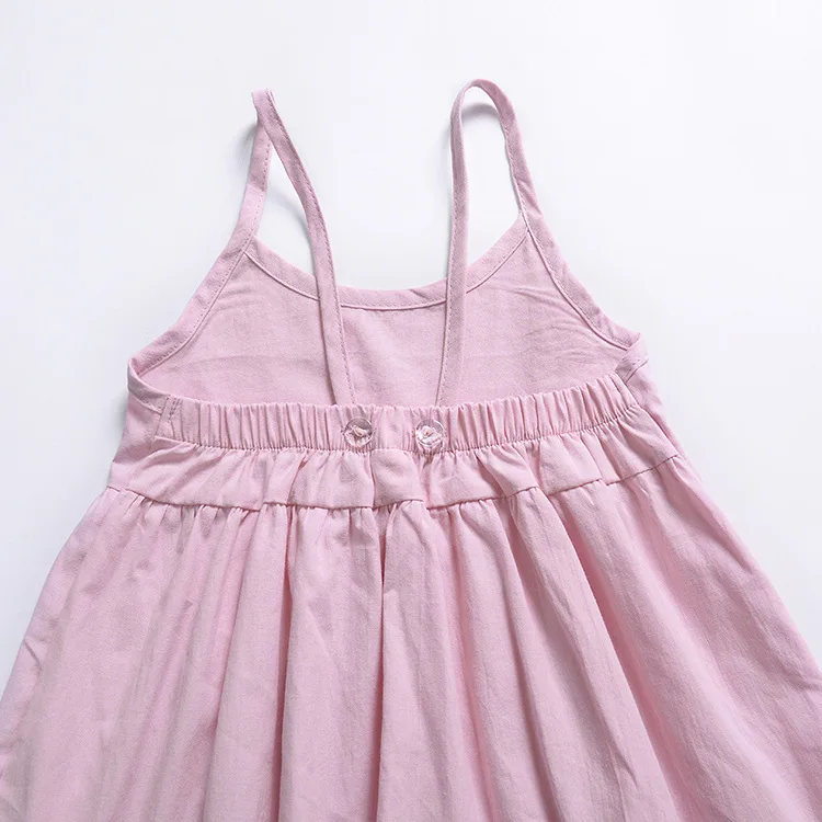 New 2019 Summer Girl Dress Toddler Baby Girls Pink Sleeveless Princess Outfits Clothes Dropshipping 1-4 Years | Детская одежда и