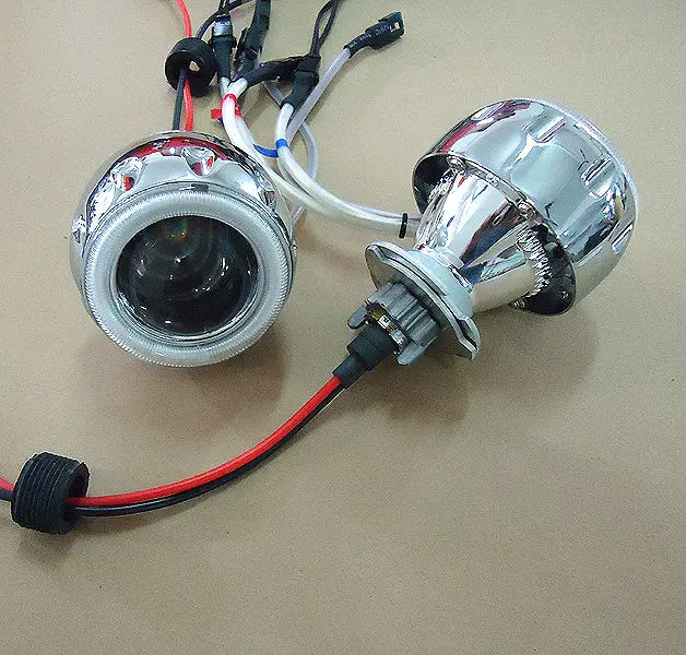 35 Вт 2 дюймов Hid Bi xenon объектив проектора наборы с CCFL ангельские глазки дьявол
