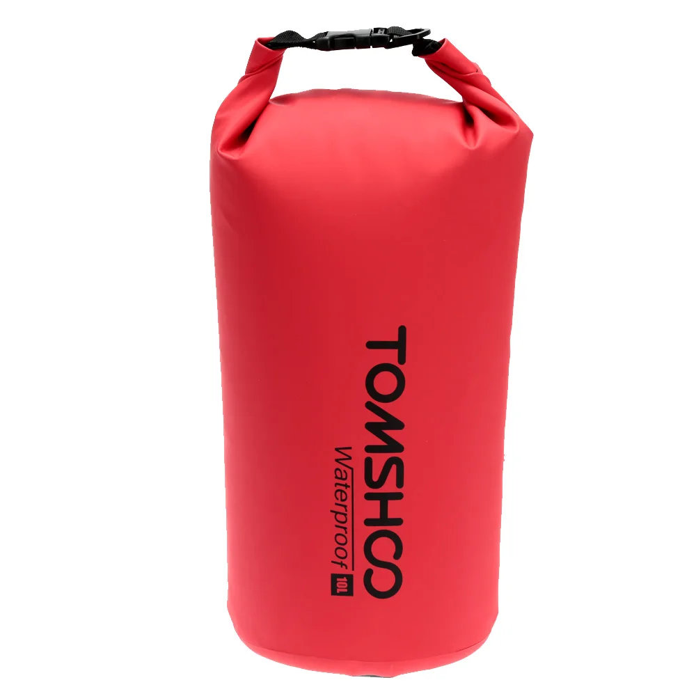 TOMSHOO 10L/20L Открытый Водонепроницаемый сухой мешок для хранения сумка для альпинизма чехол для телефона для кемпинга плавания путешествия каяк - Цвет: red 10L