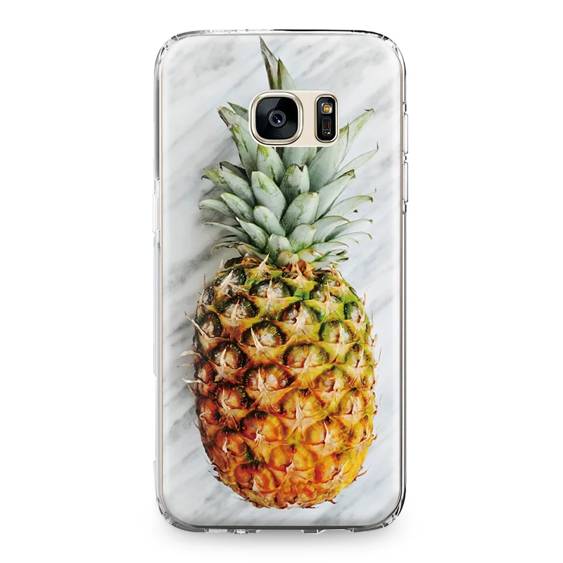 Для Samsung Galaxy S5 S6 S7 Edge S8 S9 S10 Plus S10e Note 4 5 8 9 силиконовый чехол Бампер Хороший Фруктовый