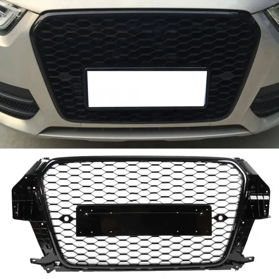 Передняя Решетка переднего бампера для Audi Q3 2013, решетка бампера, автомобильные аксессуары для RSQ3