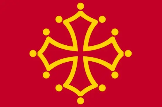 

France Region Occitan cross Flag 3ft x 5ft Polyester Banner Flying 150* 90cm Custom flag