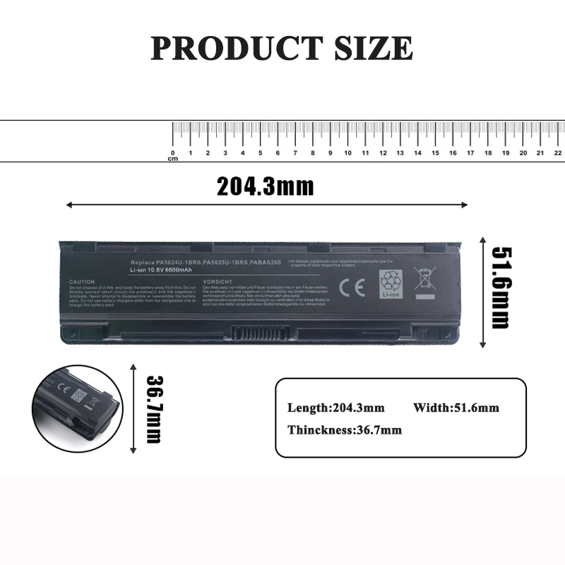 Аккумулятор для ноутбука Toshiba Satellite L840D L845 L845D L850 C800 C805 C850 C855 L800 L840 L855 L835 L805 литий