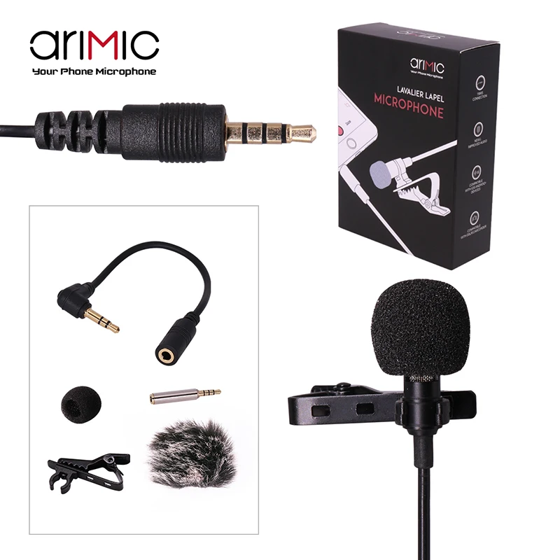 Микрофон Ulanzi конденсаторный всенаправленный петличный 1 5 м|clip-on microphone|microphone