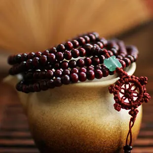 Модный браслет Будды из сандалового дерева мужской и женский религиозный Шарм 6