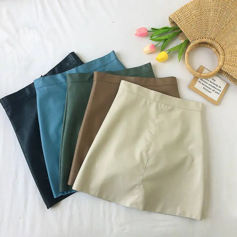 Новая модная юбка с высокой талией Женская облегающая уличная мини-юбка из