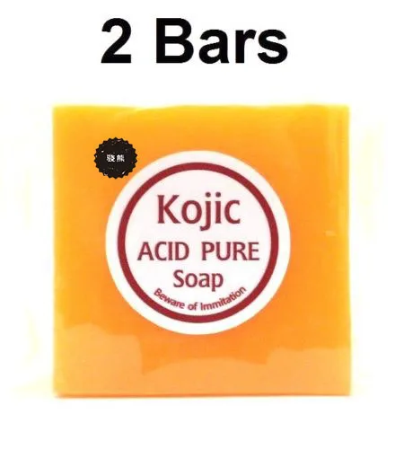 KOJIC кислота чистое мыло отбеливание осветляющая кожа 70 г x 2 Бесплатная доставка |