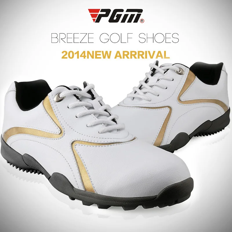 PGM authentic 2015 мужская обувь для гольфа отдыха с фиксацией ногтей водонепроницаемая