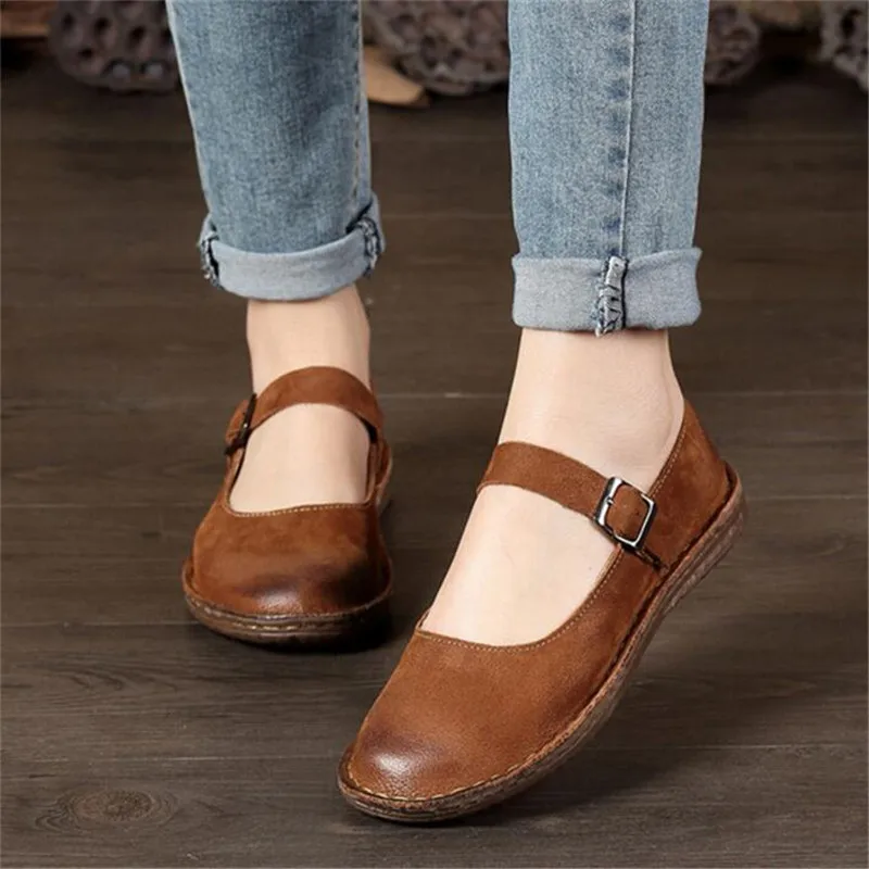Whensinger 2020 новые модели как правило на один размер меньше обувь с пряжкой Buckle Strap Flats