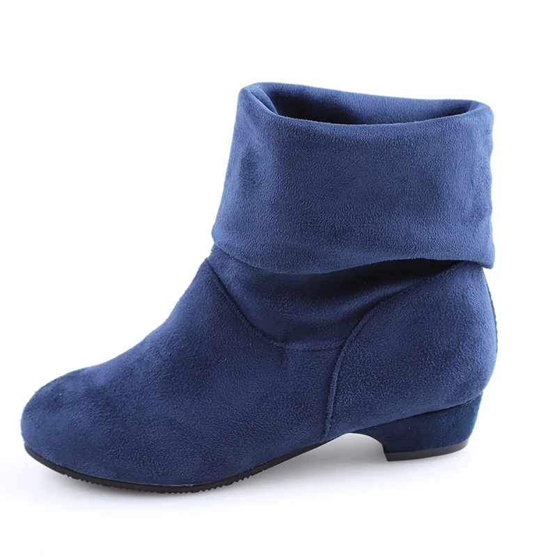 2020 Autumn Winter Women Boots Mid-Calf Martin Brand Fashion Female Stretch Cotton Fabric Slip-on Flat Shoes Woman | Обувь