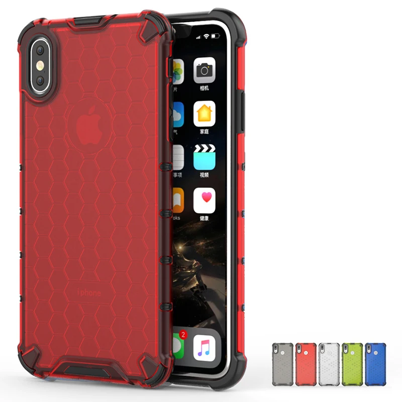 2 в 1 Гибридный ТПУ + PC бронированный чехол для iPhone XS Max XR X 7 8 Plus 6 6S прочный узор