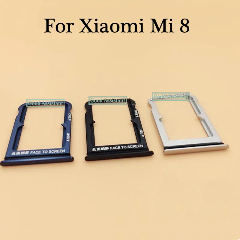 Для Xiaomi Mi 8 Mi8 Sim лоток держатель карты Micro SD слот части адаптер карты|Корпусы и