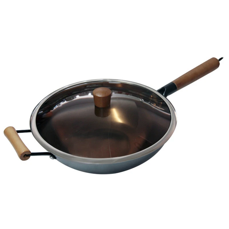 Мастер Звезда бытовой утюг Wok антипригарный без покрытия меньше масла дыма
