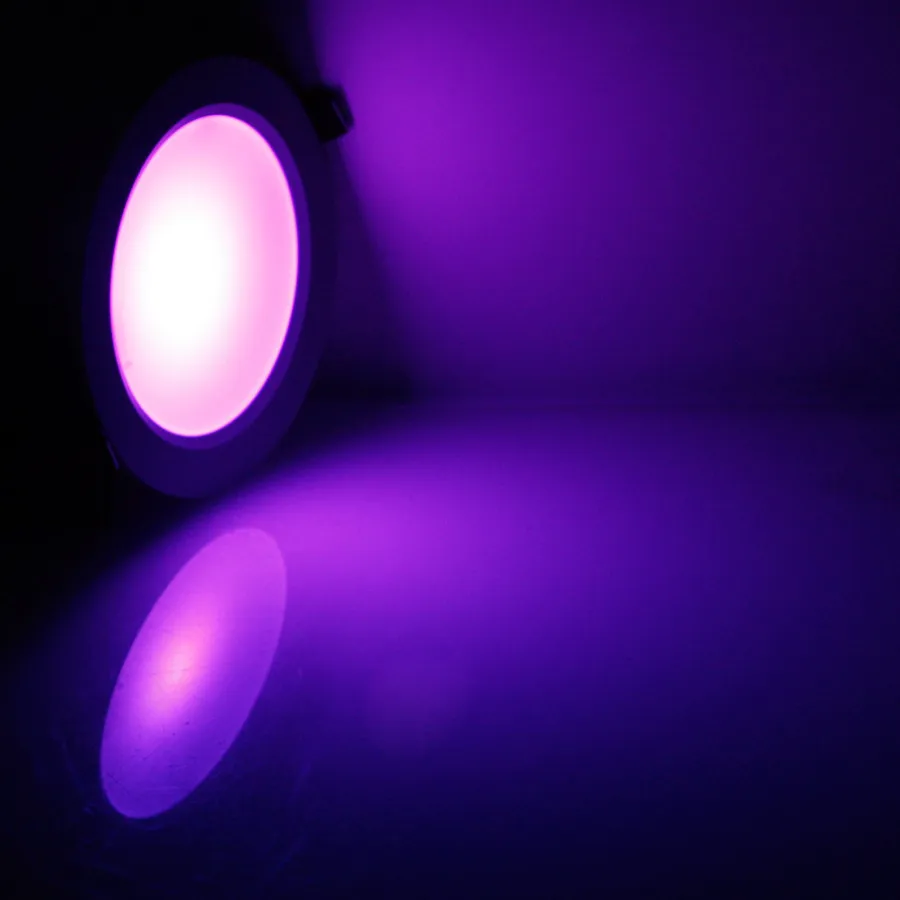 5 шт./лот 10 Вт 5 Вт RGB светодиодный панельный светильник круглый потолочный светильник s с пультом дистанционного управления вечерние светодиодный лампы украшения для фойе спальни