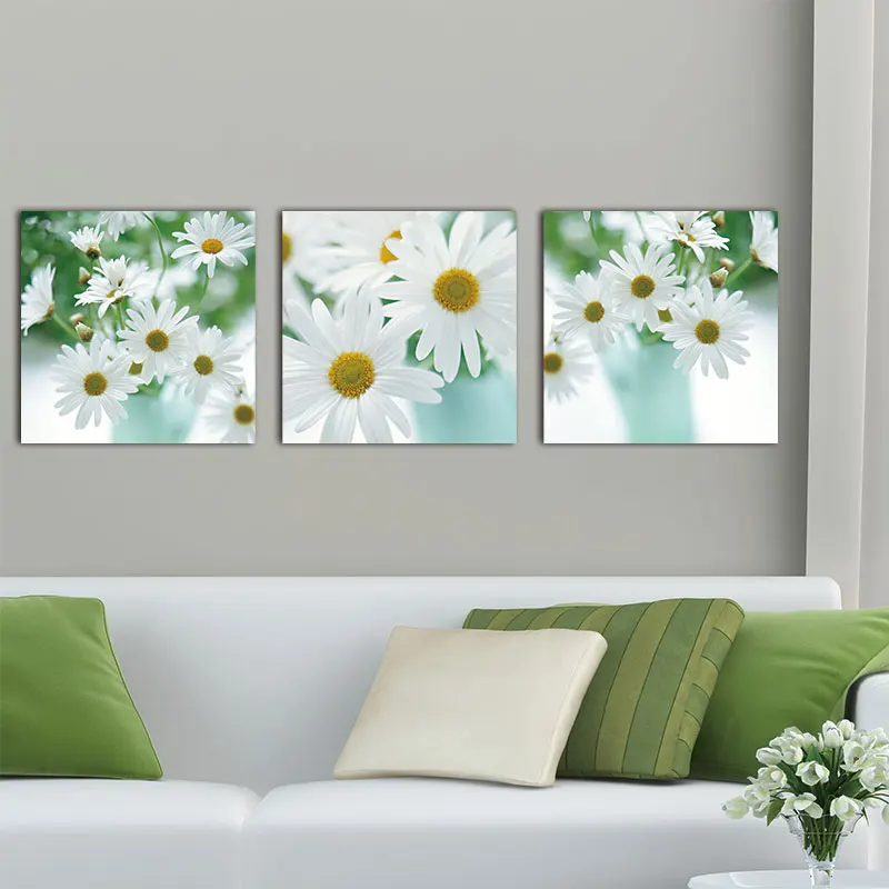 Цветочный натюрморт белого цвета в африканском стиле Дейзи цветок Гербера