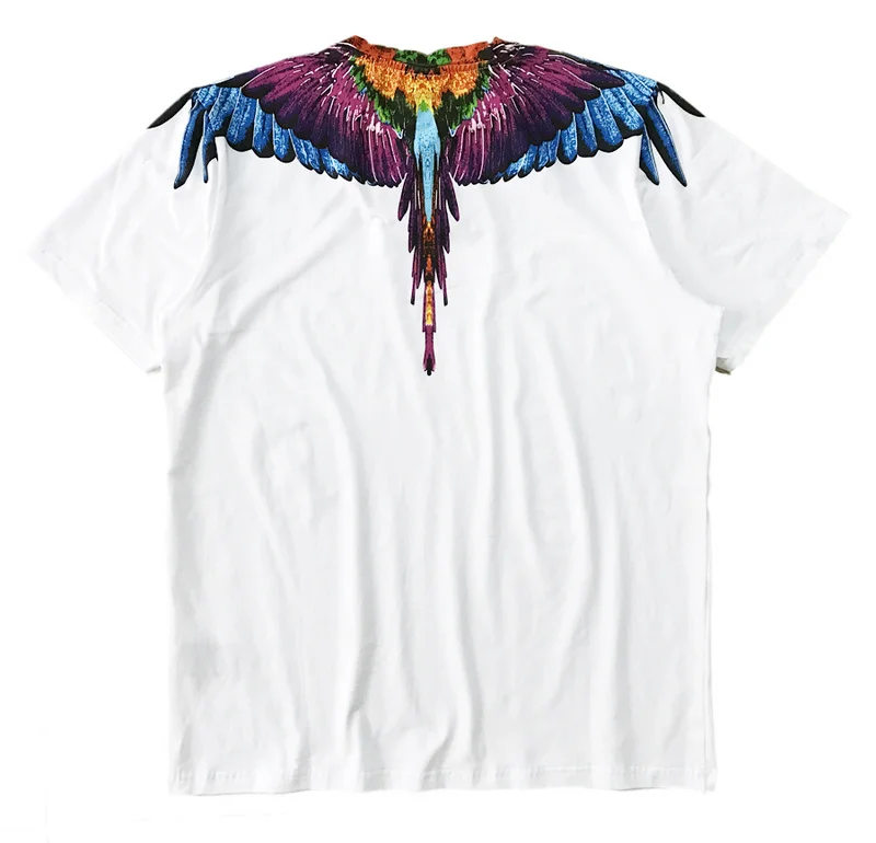 Marcelo Burlon футболка Италия графство Милан крылья из перьев мужские футболки 2017