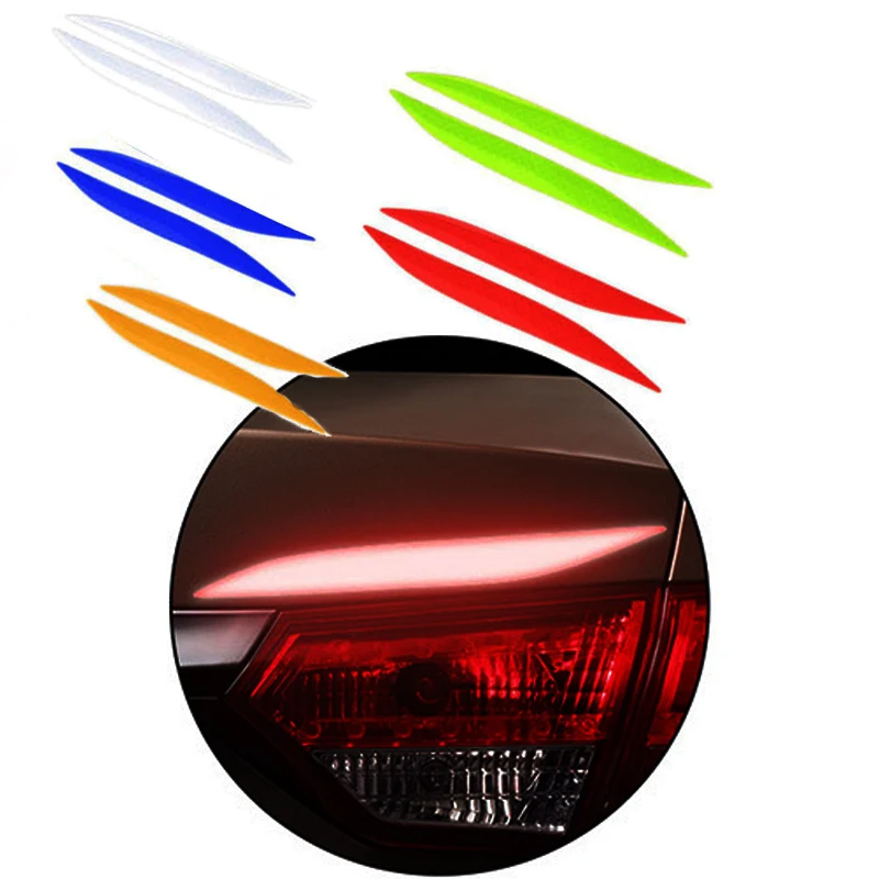 2pcs Car Tint Headlight Fog Light Reflective Sticker For Ford ranger Mondeo Kuga Fiat 500 Abarth Nissan Ashqai J11 J10 Juke Jeep |