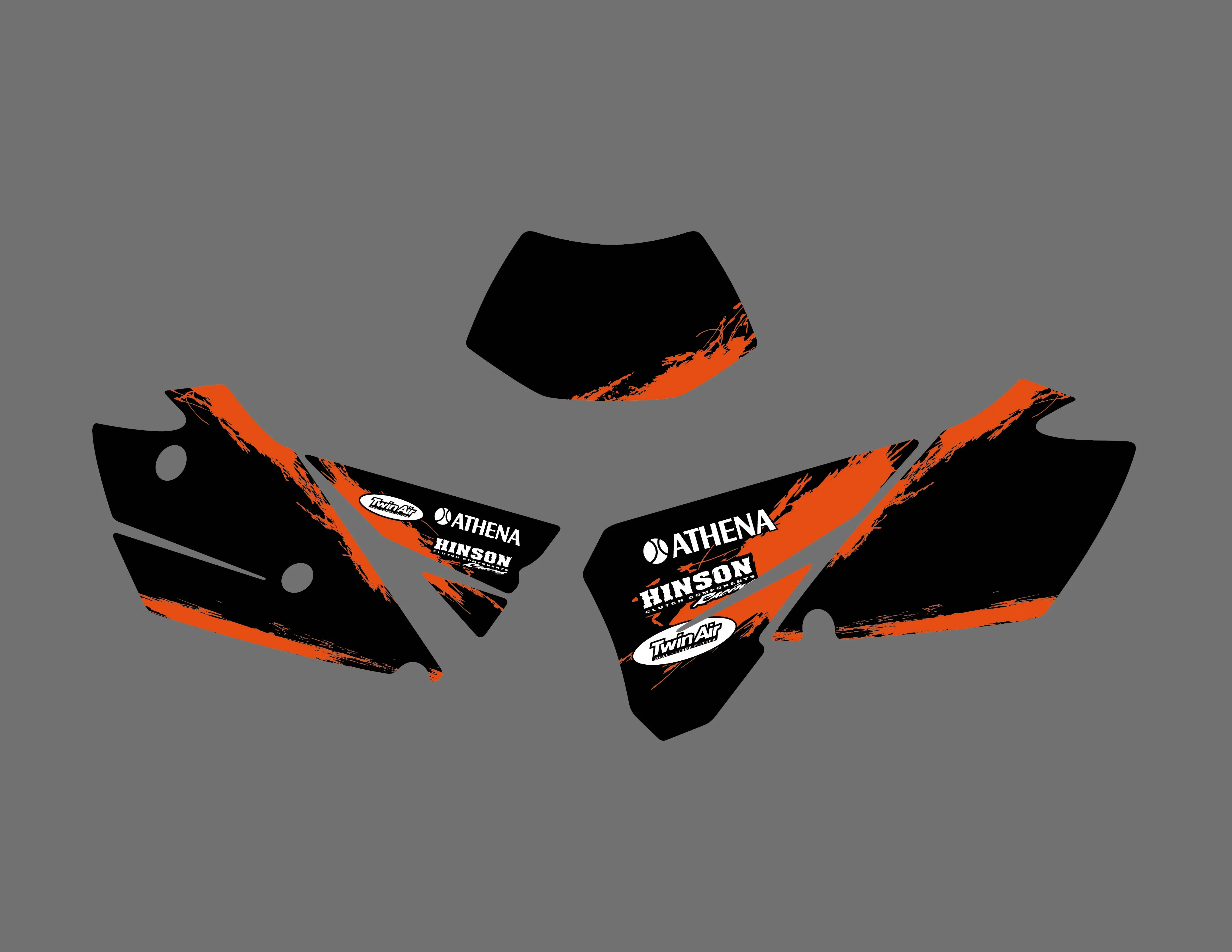 Набор графических наклеек для KTM EXC 125 200 250 300 400 450 525 2004 | Автомобили и мотоциклы