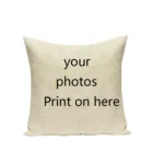 Чехлы на заказ, декоративные подушки с рисунком домашних животных, для свадьбы, личных фотографий, подарки, льняные квадратные подушки с рисунком