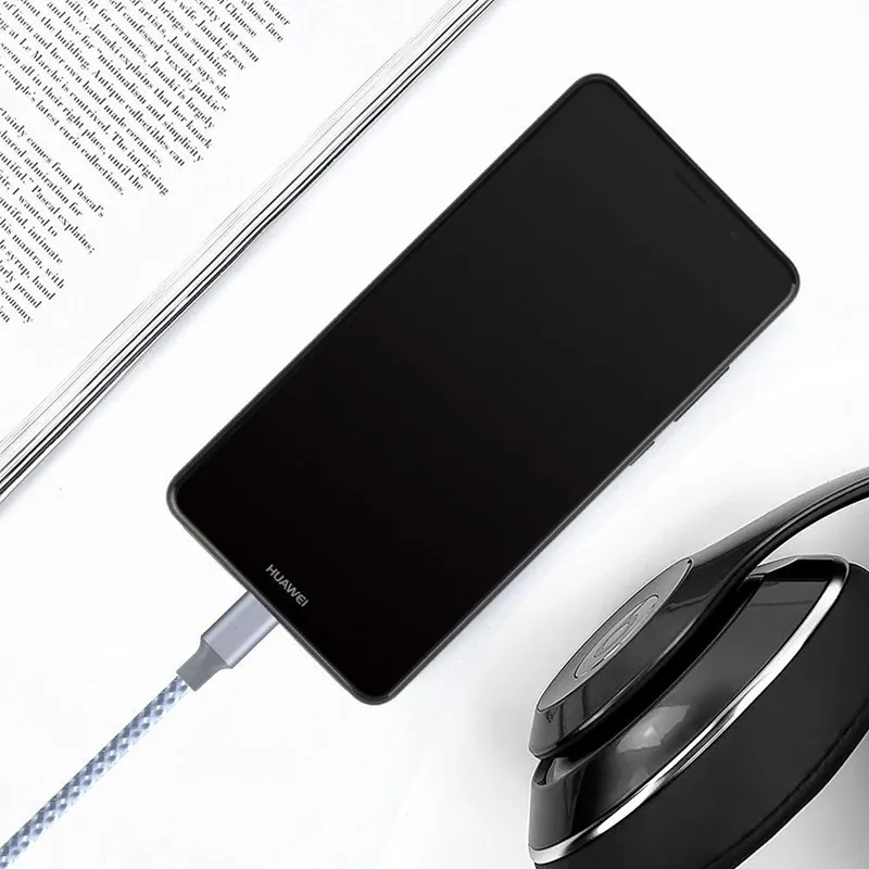 USB Type C нейлоновый плетеный шнур для быстрой зарядки Samsung Galaxy S9 S8 Note 9 8 A3 A5 A7 2017 Huawei P20