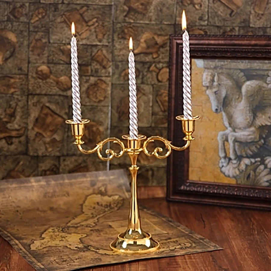 4 шт. ужин Золотая спиральная свеча Романтический Длинный конус Воск столб чай