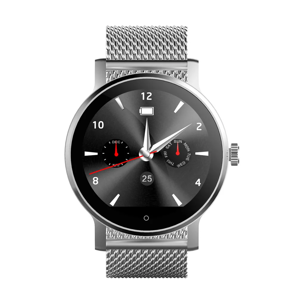 Sliver Спортивные Смарт-часы Diggro K88H Plus с обратным отсчетом, Bluetooth, функцией вызова, монитором сердечного ритма, регулируемым ремешком, водонепроницаемый смарт-браслет - Цвет: Sliver