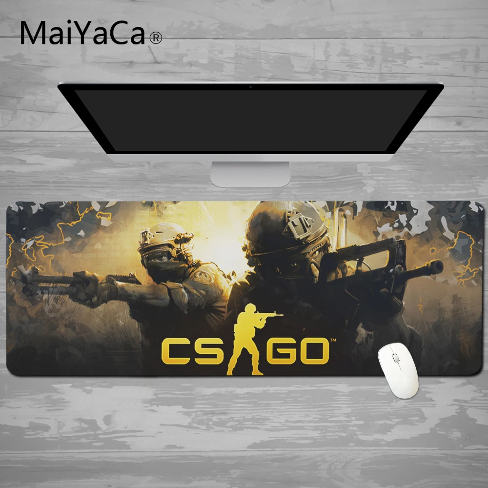 MaiYaCa простой дизайн Скорость CS GO игровой коврик для мыши компьютерный игровой коврик для мыши геймер игровые коврики версия коврик для мыши