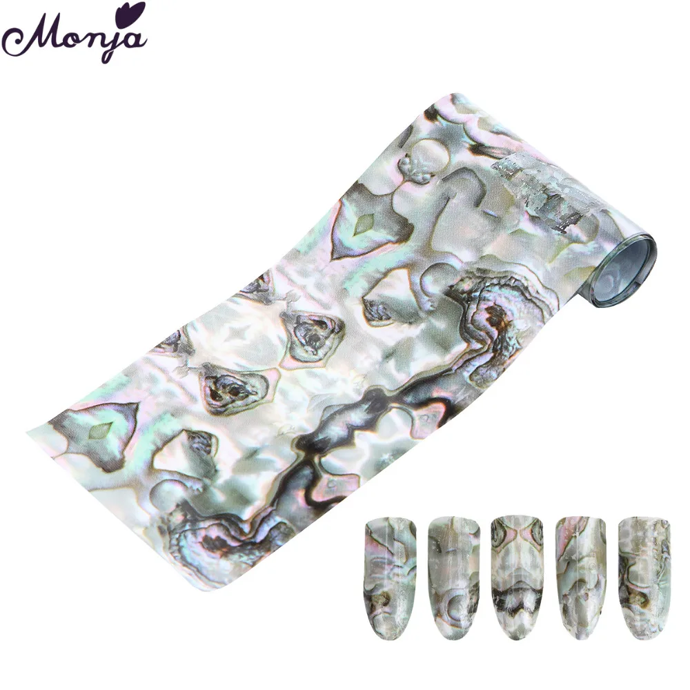 Монья 4*100 см градиентный мраморный корпус для дизайна ногтей голографическая