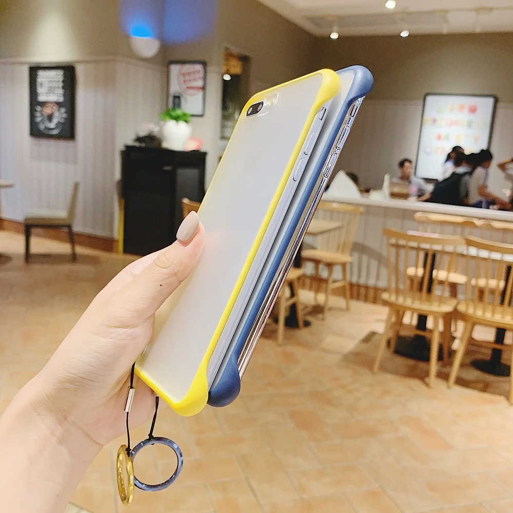 Новый прозрачный чехол с кольцом для iPhone 8 iPhone8 Plus 7 6 S из мягкого ТПУ ультра тонкие