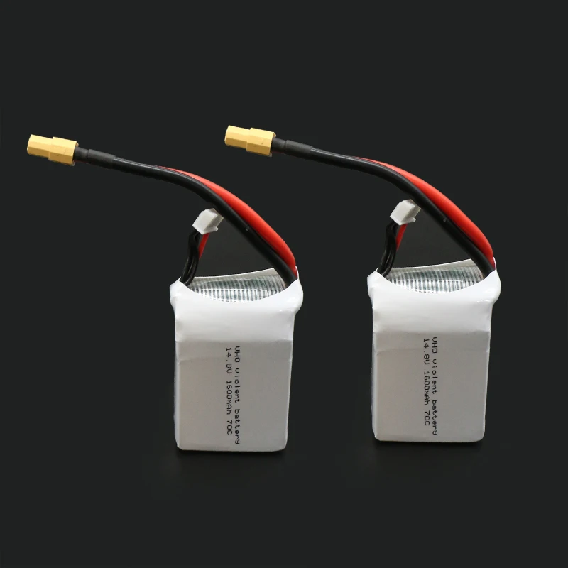 2 шт. VHO Мощность 14 8 V 1600 мА/ч 4S 70C Lipo Батарея XT60/Т образный разъем Перезаряжаемые